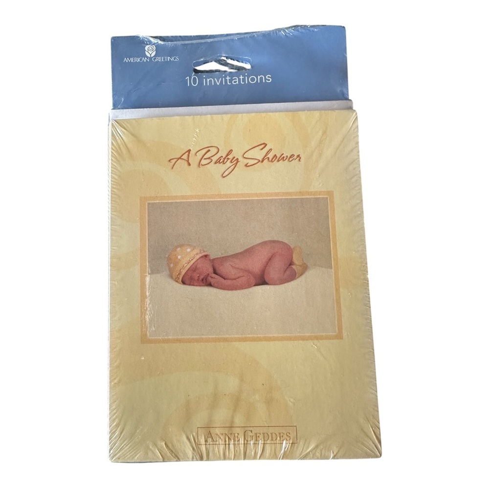Vintage Anne Geddes Baby Shower Invitations – 10 Count (Sealed) Late 90s-2000s